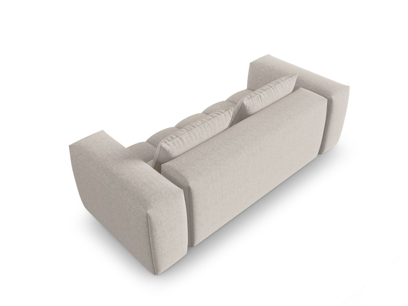 Cosmopolitan Design modulsofa, "Verona", 3-personers, 200 × 85 × 70 cm, Sorella, sorte plastben