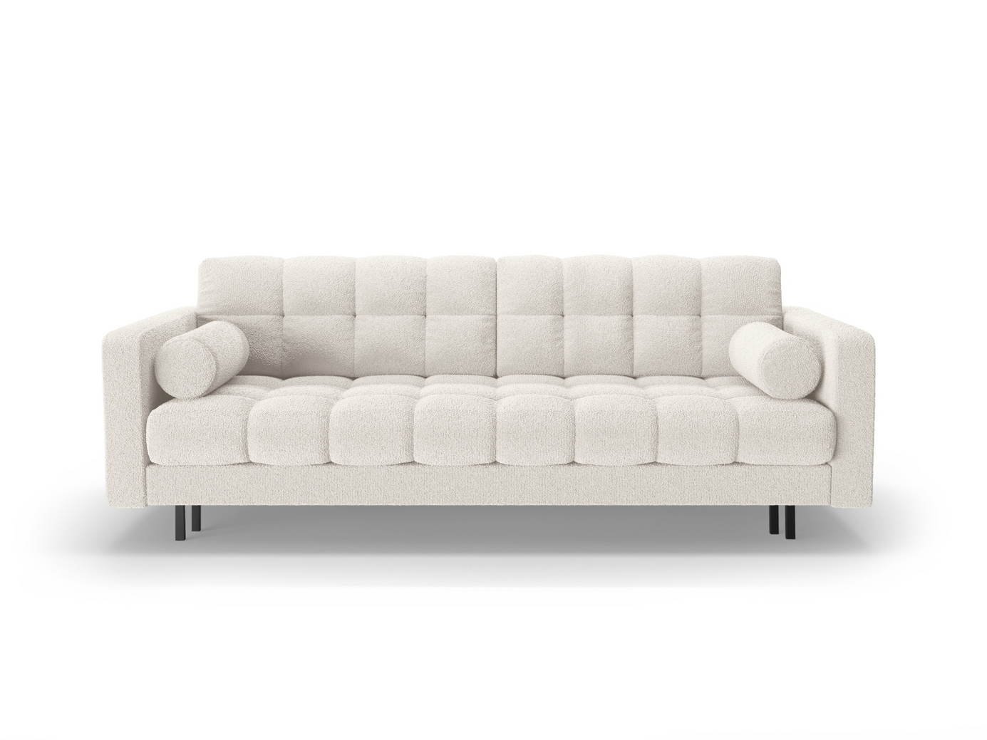 Cosmopolitan Design bouclé-sovesofa med opbevaring, 
