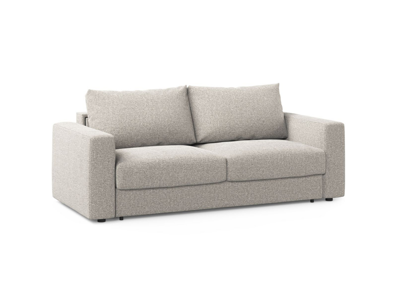 Cosmopolitan Design sovesofa, "Grena", 3-personers, 205 × 100 × 90 cm, BABEL, sorte plastben