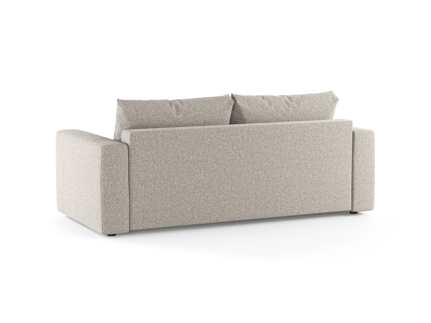 Cosmopolitan Design sovesofa, "Grena", 3-personers, 205 × 100 × 90 cm, BABEL, sorte plastben