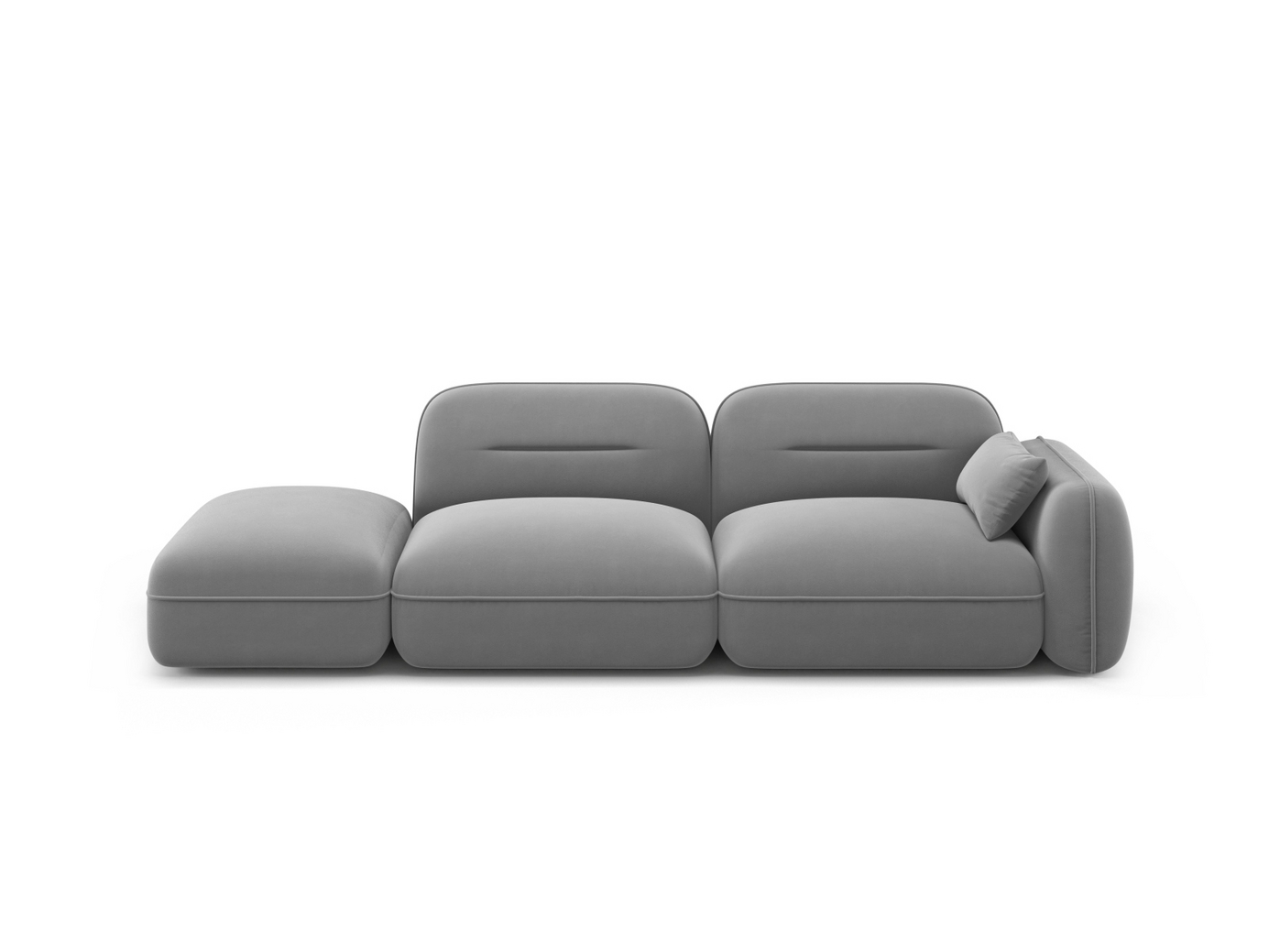 Cosmopolitan Design venstrevendt velourmodulsofa, 