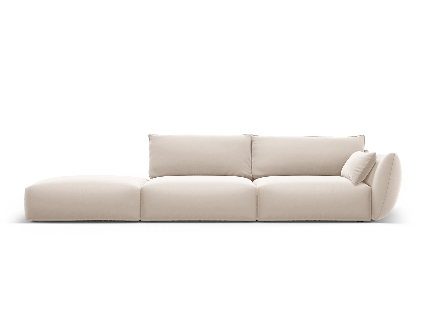 Cosmopolitan Design venstrevendt veloursofa, 