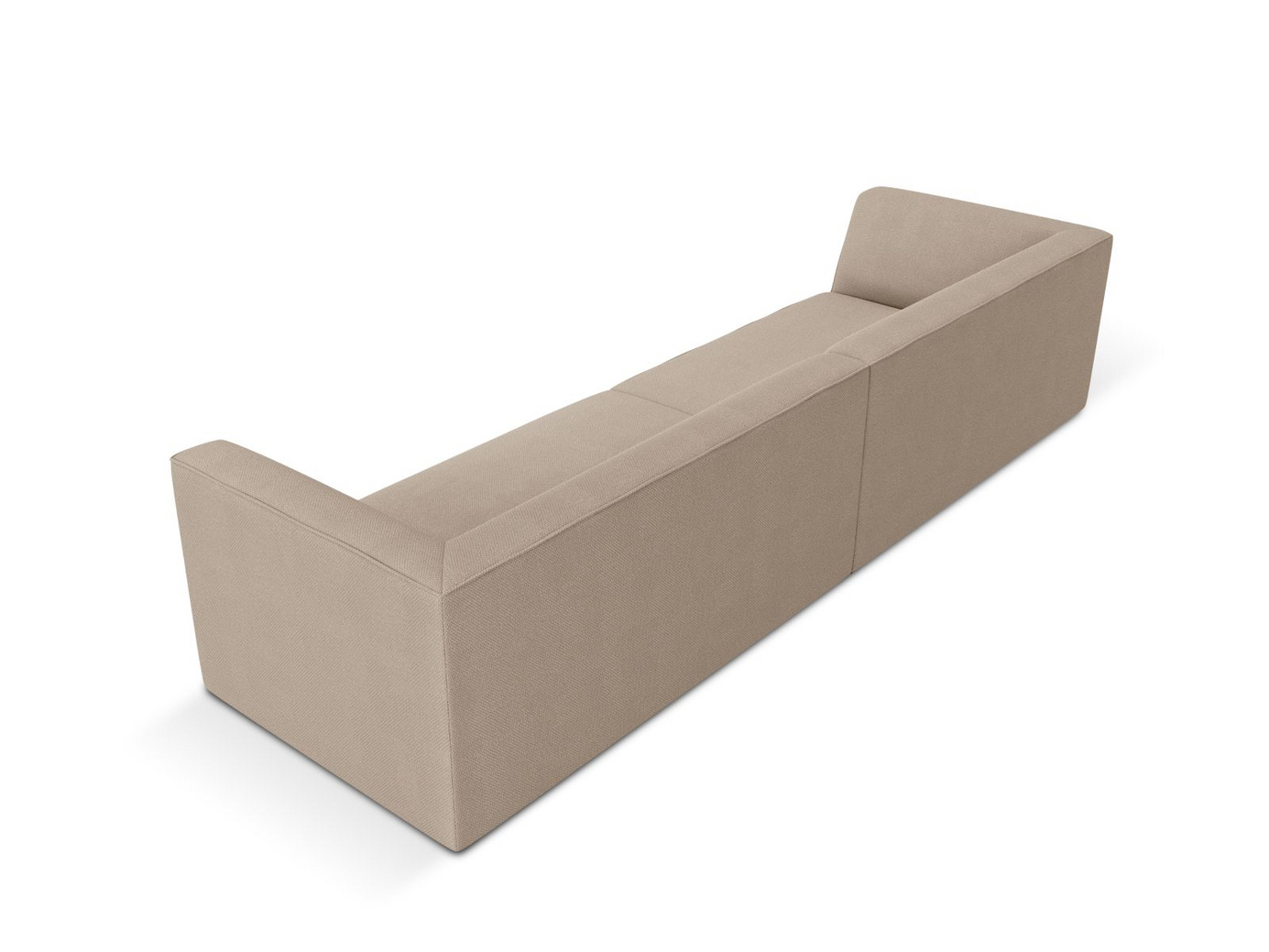 Cosmopolitan Design sofa, "Siena", 4-personers, 302 × 93 × 69 cm, Ottawa, sorte plastben