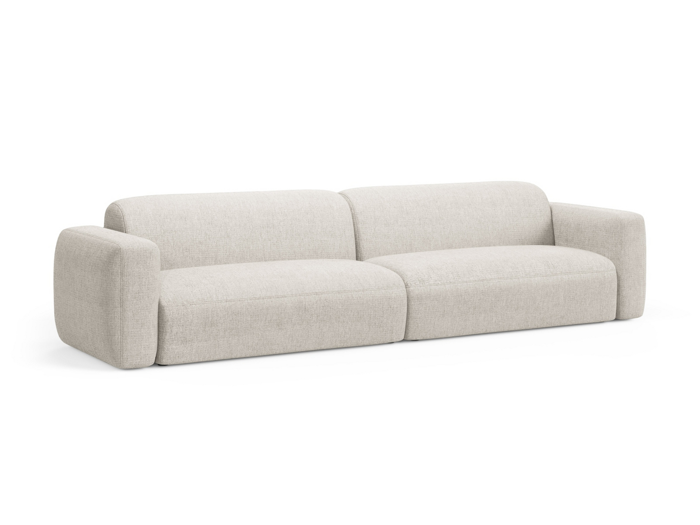 Cosmopolitan Design modulsofa, "Strino", 4-personers, 240 × 98 × 78 cm, Sorella, sorte plastben