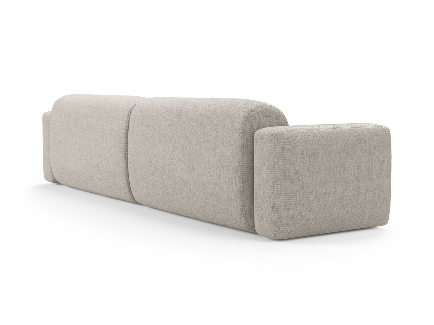 Cosmopolitan Design modulsofa, "Strino", 4-personers, 240 × 98 × 78 cm, Sorella, sorte plastben