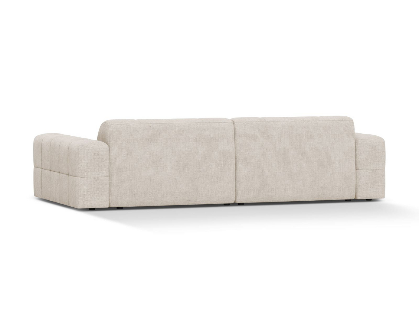 Cosmopolitan Design sofa, "Chicago", 4-personers, 252 × 102 × 78 cm, Eden 10, sorte plastben