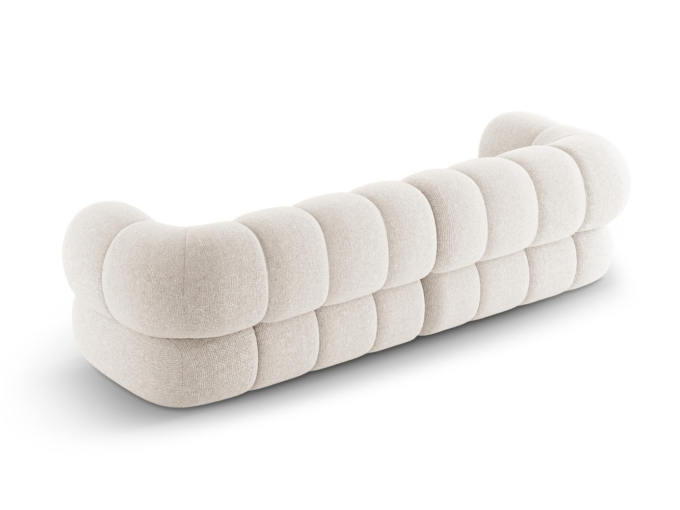 Cosmopolitan Design sofa, "Koge", 4-personers, 240 × 95 × 70 cm, Eden 10, sorte plastben