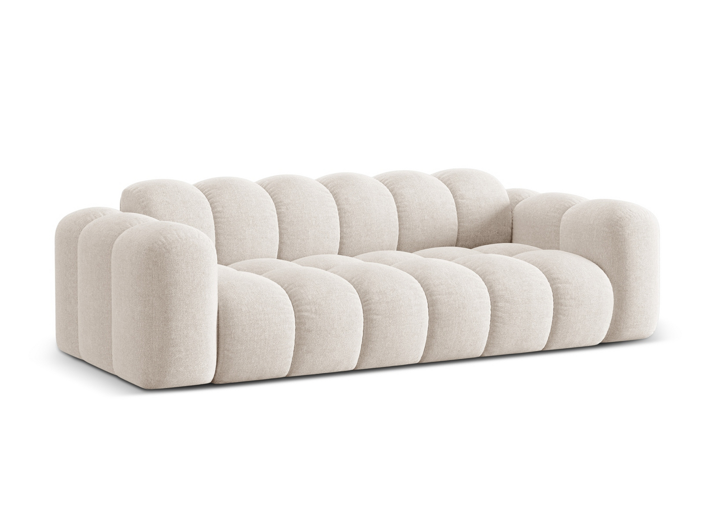 Cosmopolitan Design sofa, "Treno", 4-personers, 240 × 94 × 70 cm, Eden 10, sorte plastben
