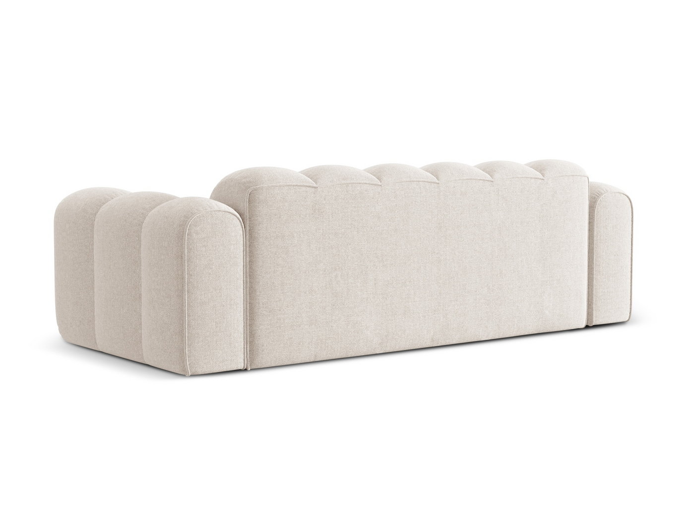 Cosmopolitan Design sofa, "Treno", 4-personers, 240 × 94 × 70 cm, Eden 10, sorte plastben