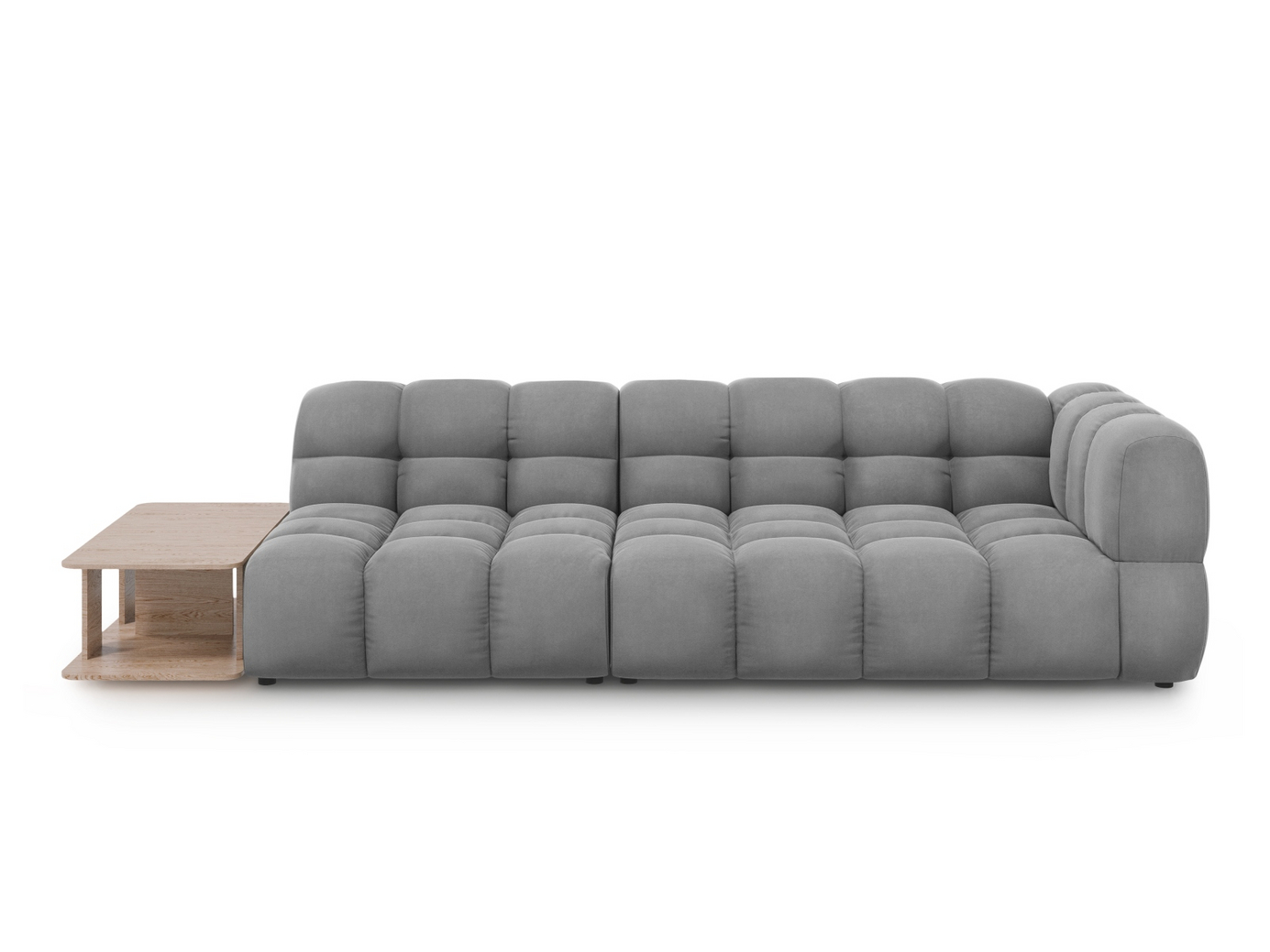 Cosmopolitan Design venstrevendt velourmodulsofa, 