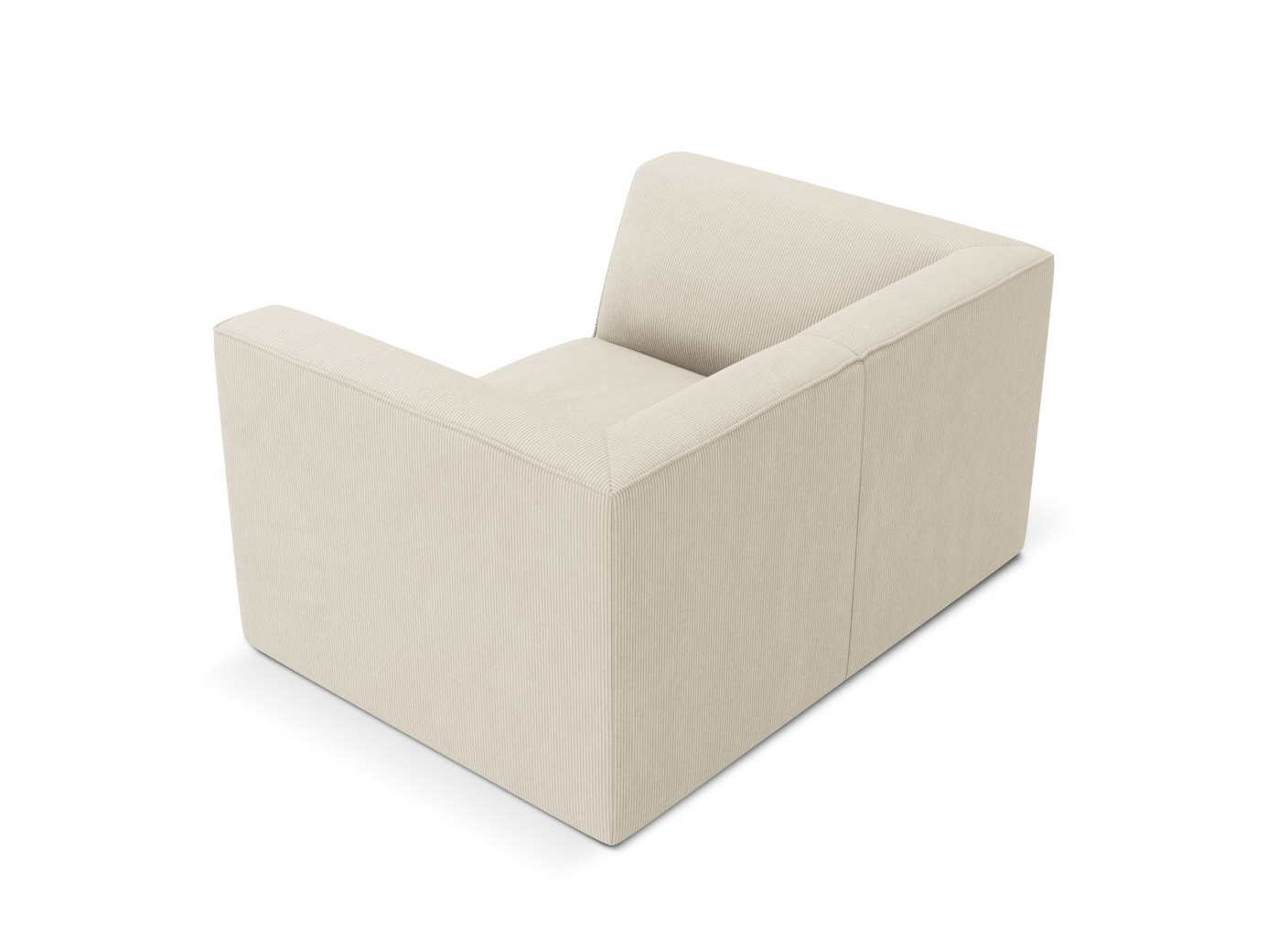 Cosmopolitan Design lænestol, "Siena", 1-personers, 120 × 92 × 69 cm, Scala, sorte plastben