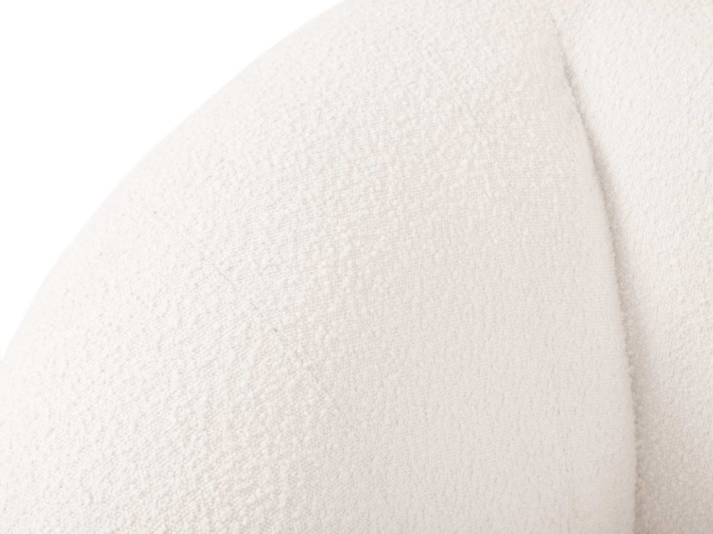 Cosmopolitan Design bouclé-lænestol, "Essen", 1-personers, 130 × 95 × 86 cm, Baloo, sorte plastben