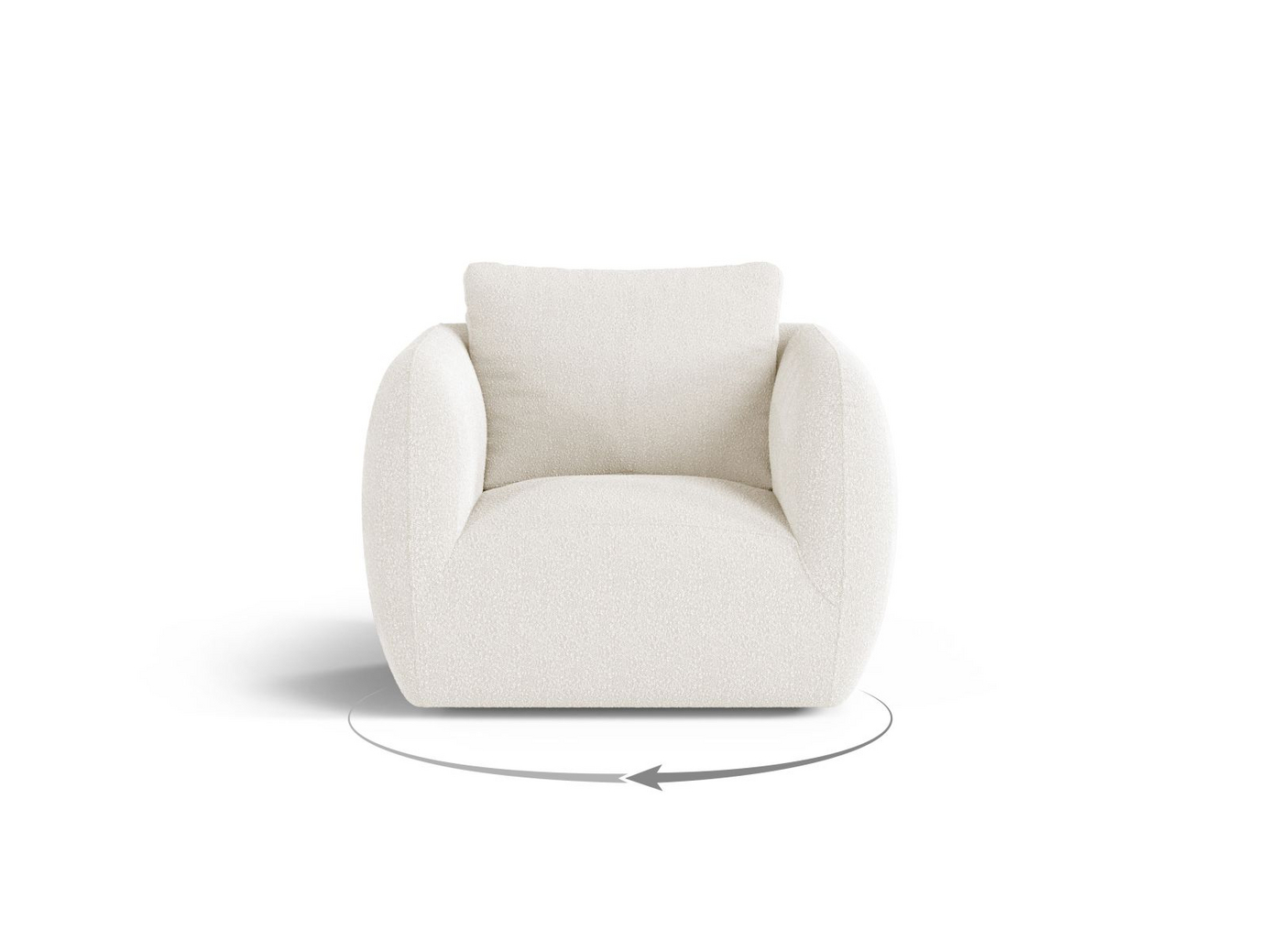 Cosmopolitan Design bouclé-lænestol, 