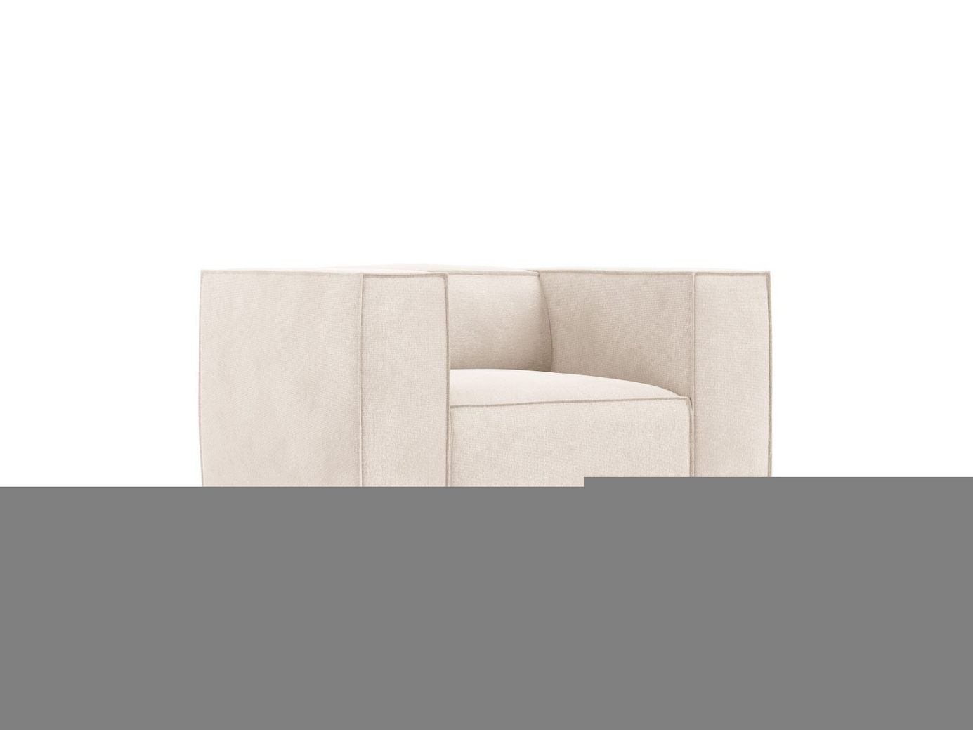 Cosmopolitan Design lænestol, "Turin", 1-personers, 113 × 95 × 68 cm, Rosario, ben i sort bøg