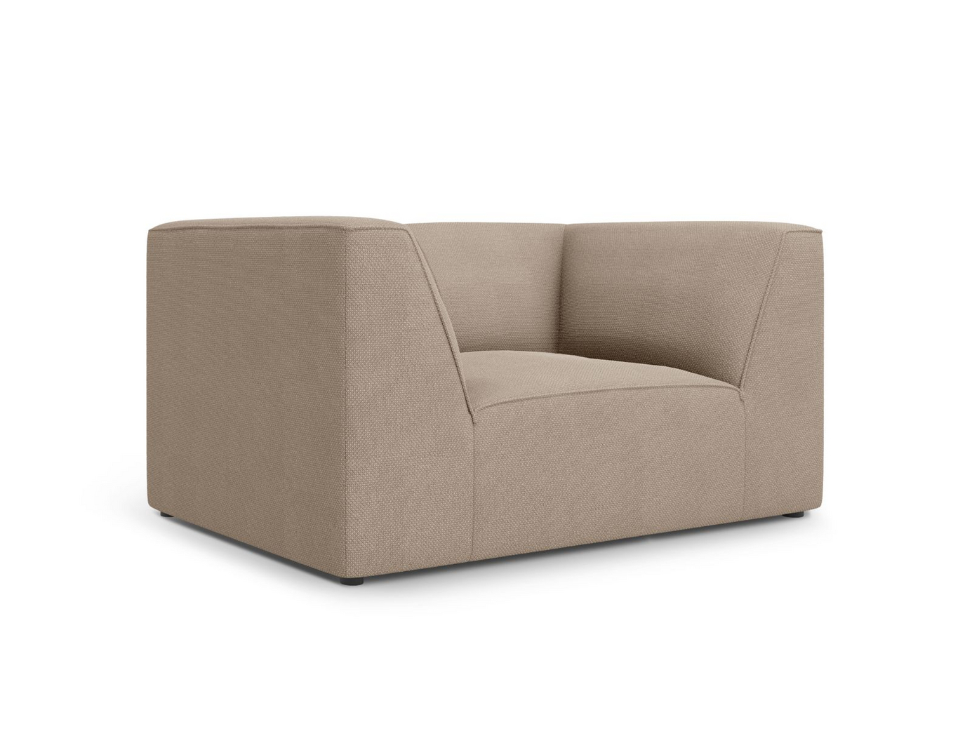 Cosmopolitan Design lænestol, "Siena", 1-personers, 120 × 92 × 69 cm, Ottawa, sorte plastben
