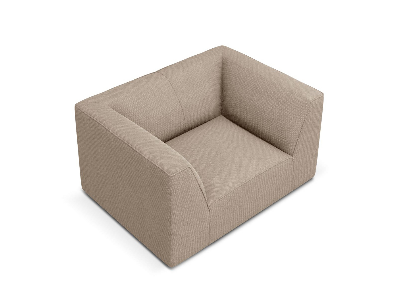 Cosmopolitan Design lænestol, "Siena", 1-personers, 120 × 92 × 69 cm, Ottawa, sorte plastben