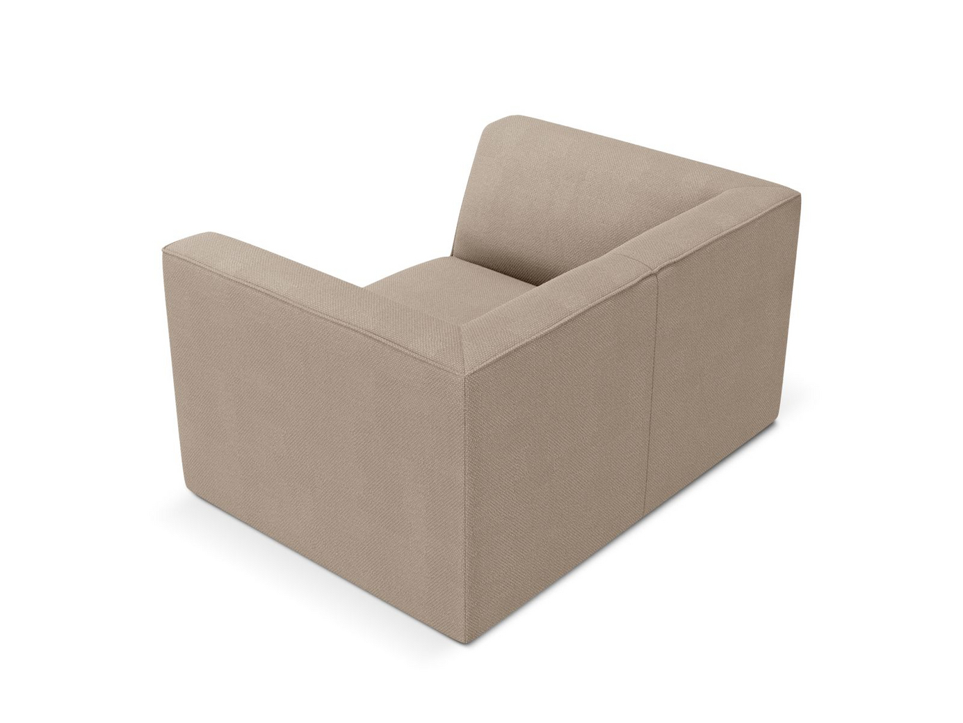 Cosmopolitan Design lænestol, "Siena", 1-personers, 120 × 92 × 69 cm, Ottawa, sorte plastben