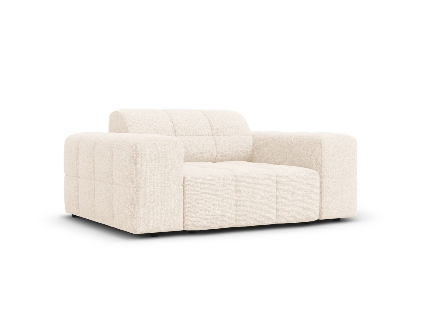 Cosmopolitan Design lænestol, "Chicago", 1-personers, 132 × 102 × 78 cm, Haga, sorte plastben