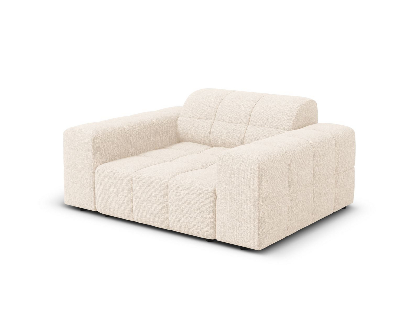 Cosmopolitan Design lænestol, "Chicago", 1-personers, 132 × 102 × 78 cm, Haga, sorte plastben