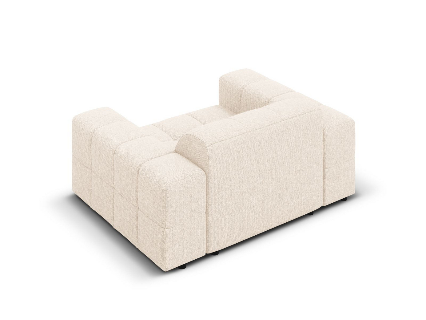 Cosmopolitan Design lænestol, "Chicago", 1-personers, 132 × 102 × 78 cm, Haga, sorte plastben