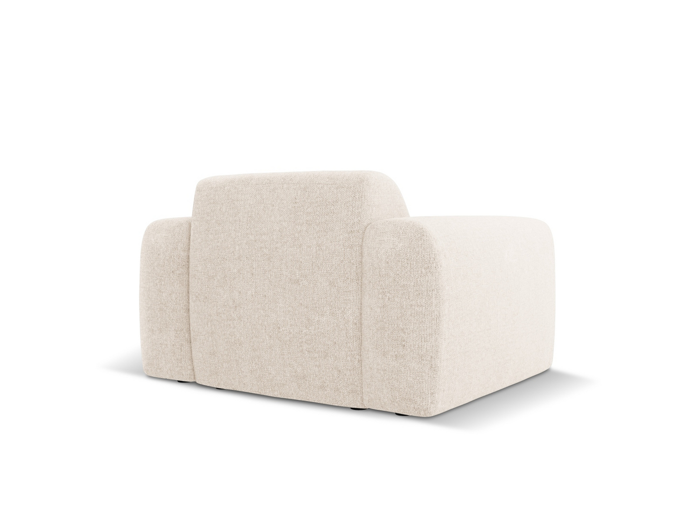 Cosmopolitan Design lænestol, "Nolio", 1-personers, 105 × 95 × 72 cm, Haga, sorte plastben