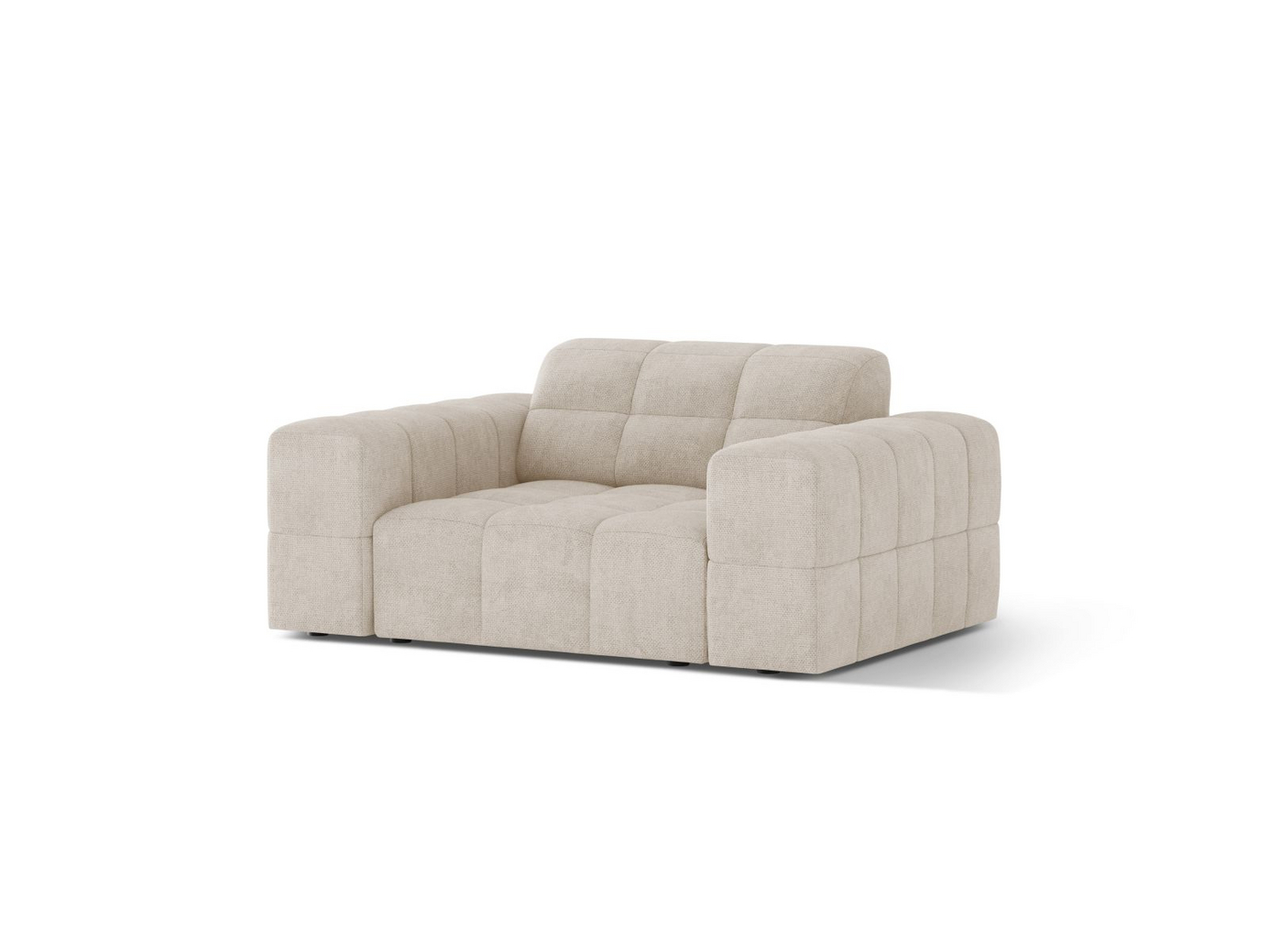 Cosmopolitan Design lænestol, "Chicago", 1-personers, 132 × 102 × 78 cm, Eden 10, sorte plastben