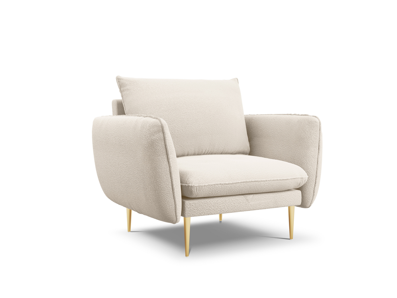 Cosmopolitan Design bouclé-lænestol, 