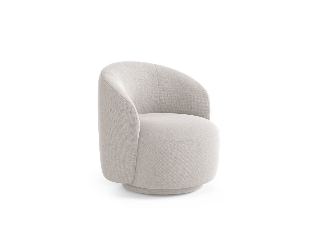 Cosmopolitan Design drejelænestol, "Savona", 1-personers, 69 × 72,5 × 70,5 cm, Moly, stofbetrukne ben