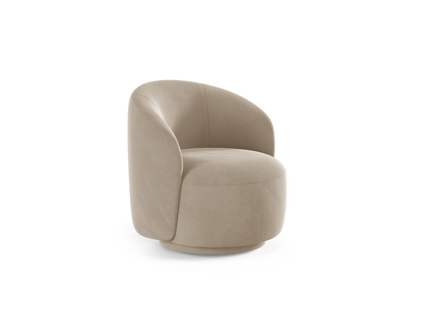 Cosmopolitan Design drejelænestol, "Savona", 1-personers, 69 × 72,5 × 70,5 cm, Casino, stofbetrukne ben