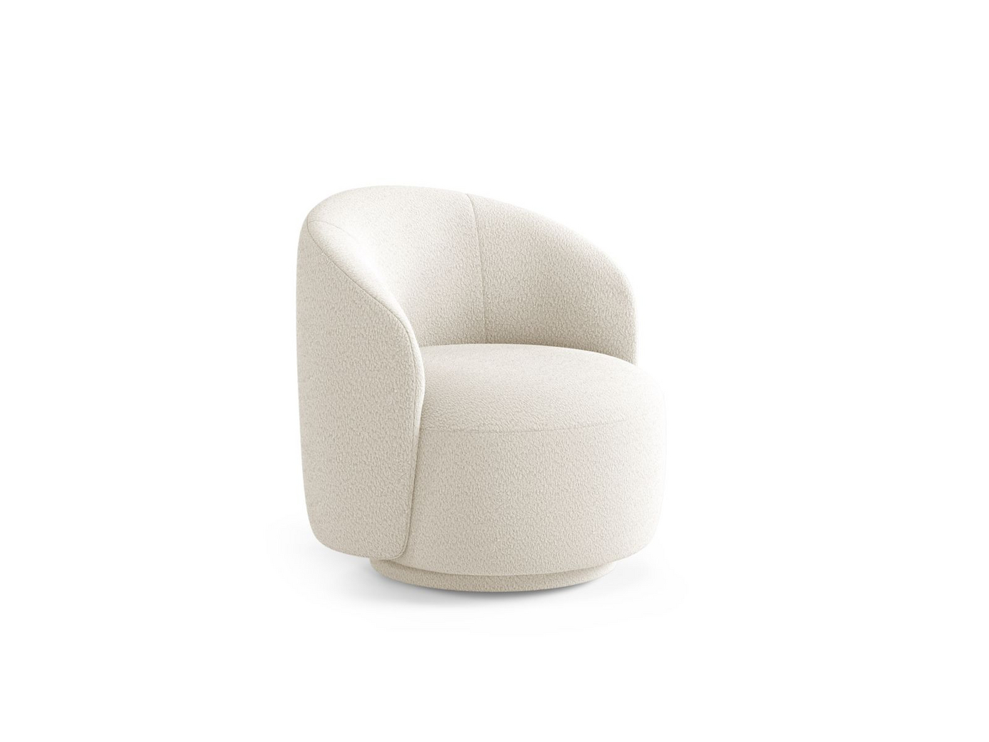 Cosmopolitan Design drejelænestol, "Savona", 1-personers, 69 × 72,5 × 70,5 cm, CORAL, stofbetrukne ben