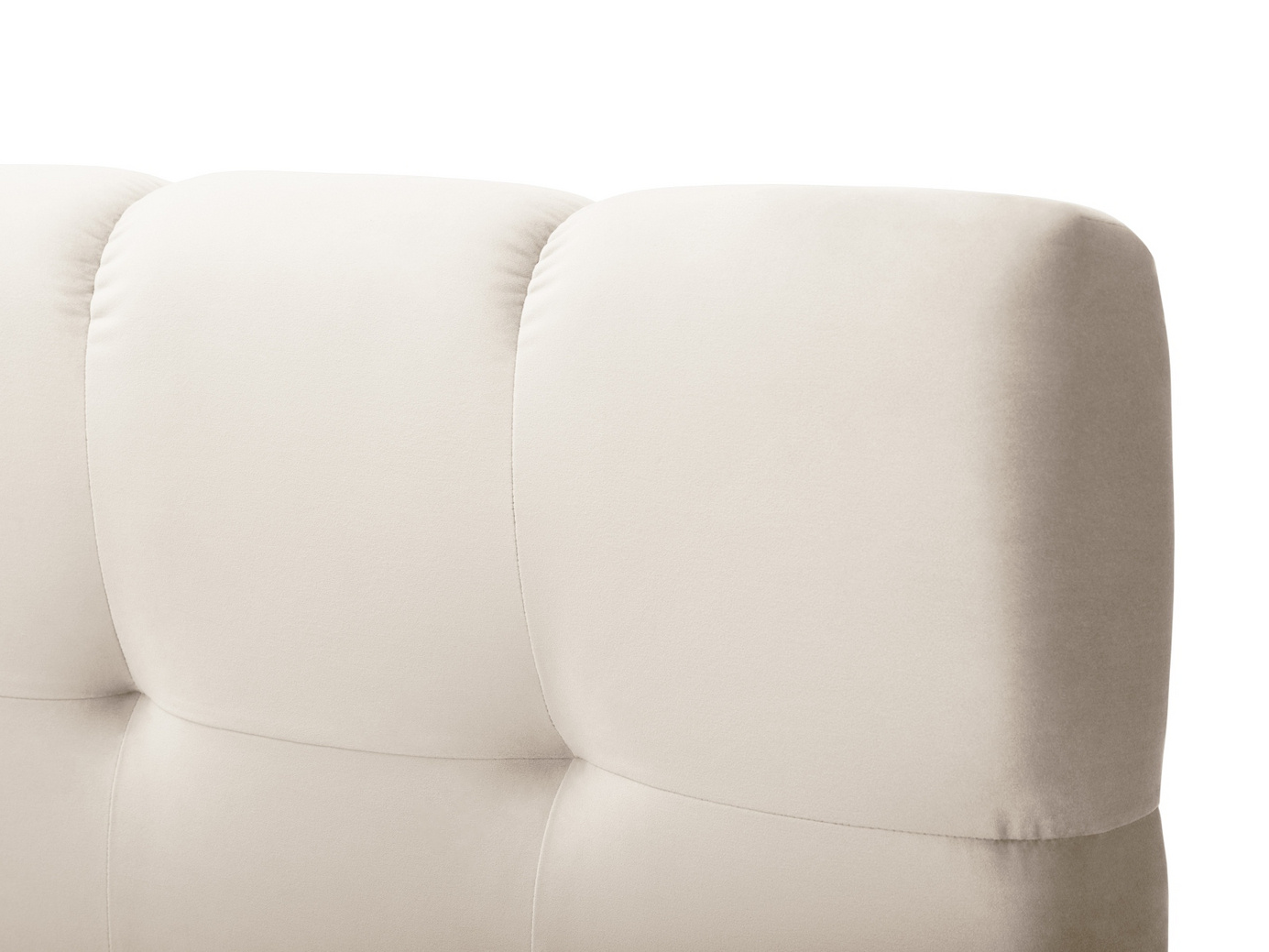 Cosmopolitan Design kontinentalseng, "Bali", 160 × 210 × 125 cm, Bluvel, sorte plastben