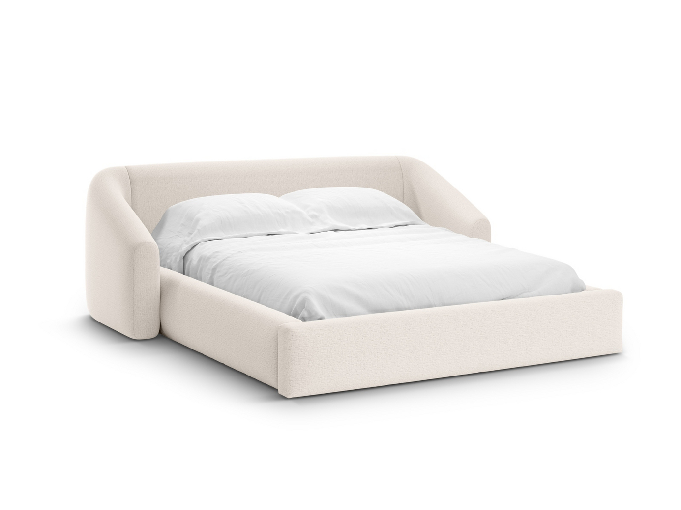 Cosmopolitan Design seng med opbevaring og sengegavl, 