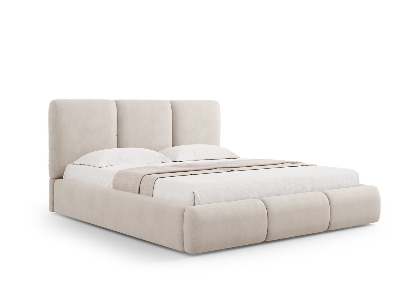 Cosmopolitan Design seng med opbevaring og sengegavl, 