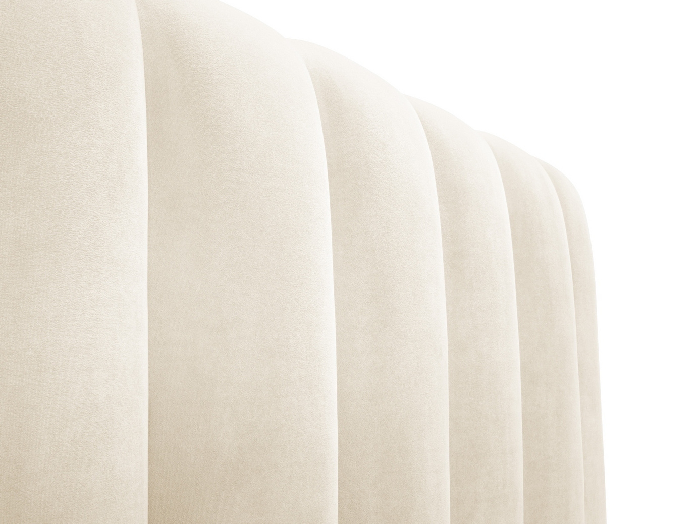 Cosmopolitan Design velourseng med opbevaring og sengegavl, "Palma", 185 × 230 × 94 cm, Bluvel, sorte plastben