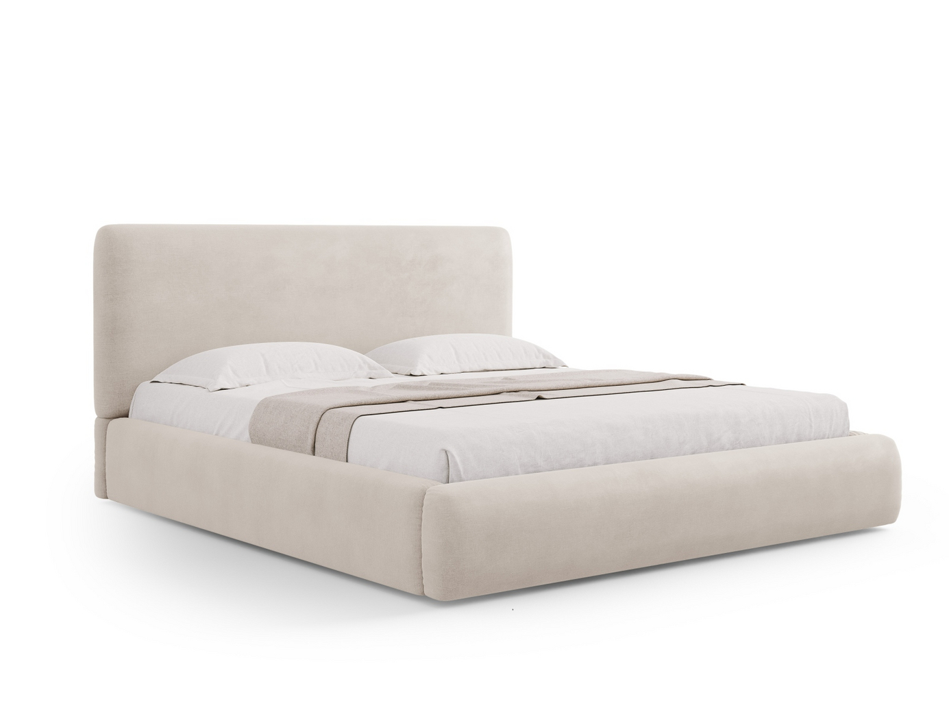 Cosmopolitan Design seng med opbevaring og sengegavl, 