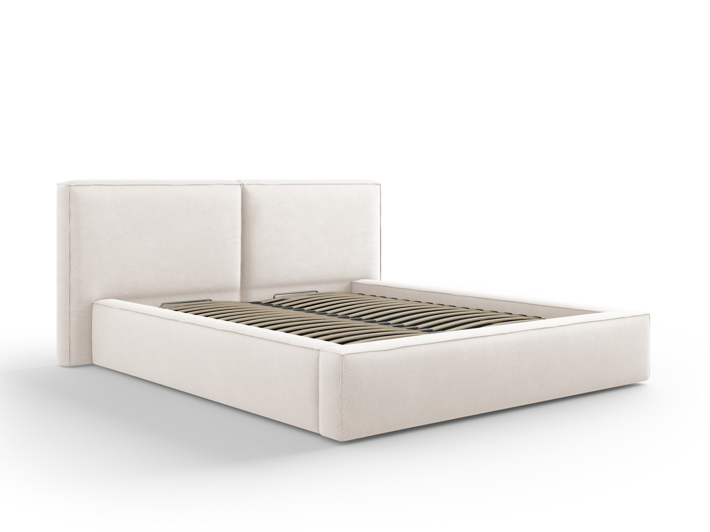 Cosmopolitan Design seng med opbevaring og dobbelt sengegavl, 