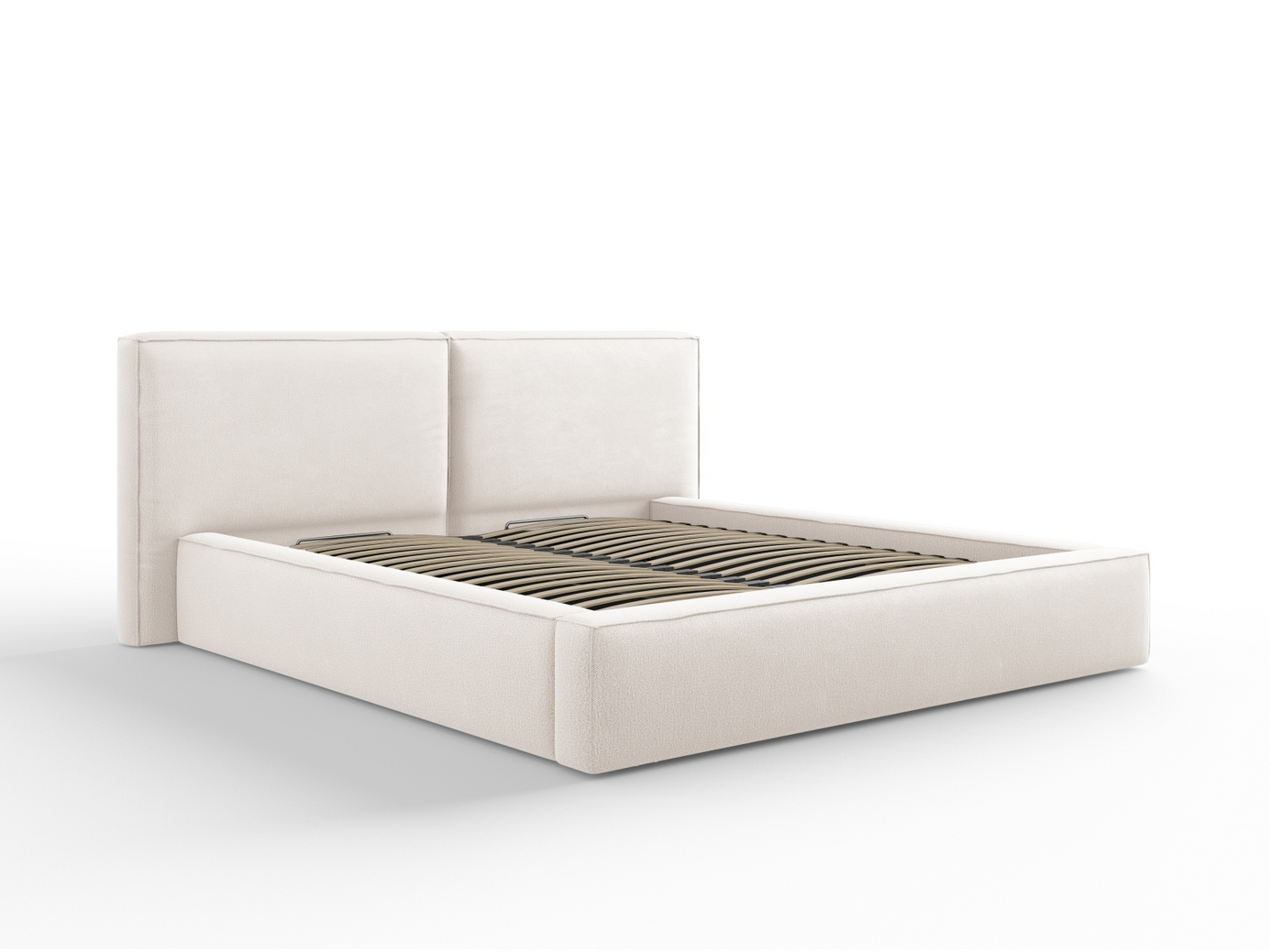 Cosmopolitan Design seng med opbevaring og dobbelt sengegavl, 