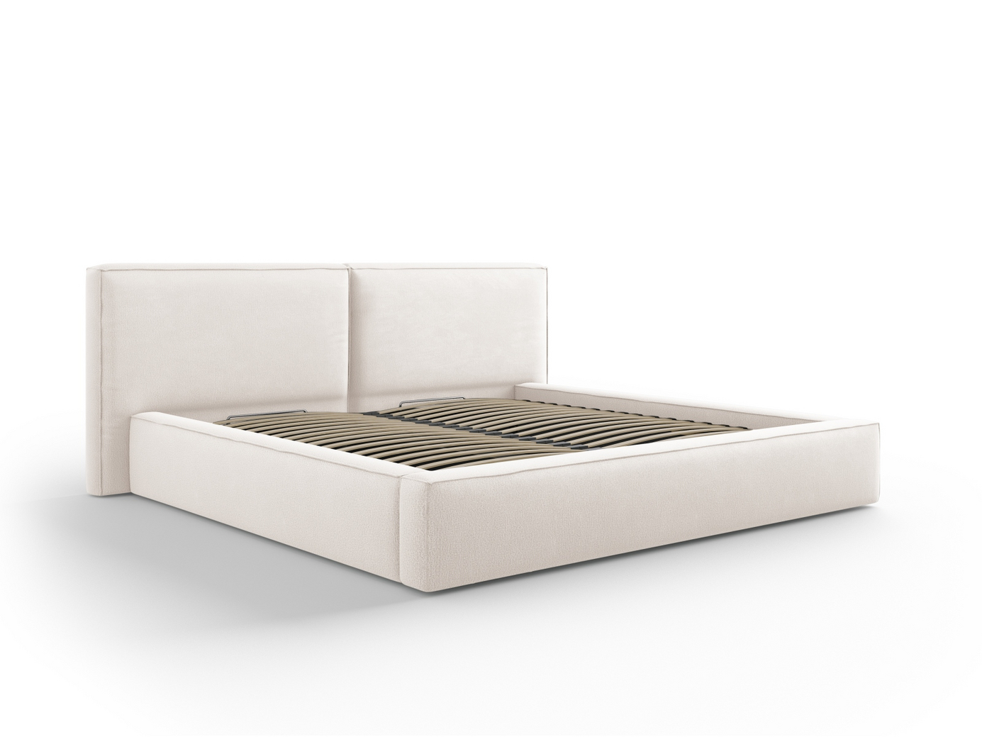 Cosmopolitan Design seng med opbevaring og dobbelt sengegavl, 