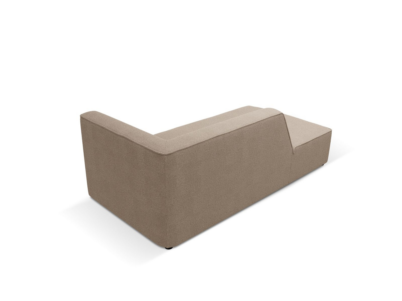 Cosmopolitan Design venstrevendt chaiselong, "Siena", 1-personers, 93 × 181 × 69 cm, Ottawa, sorte plastben