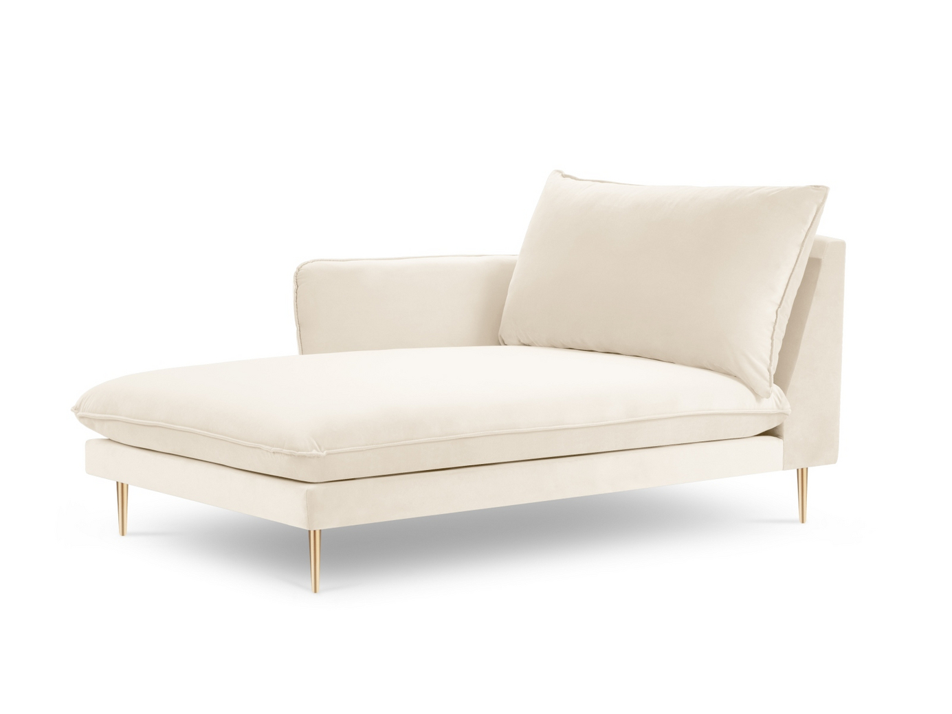 Cosmopolitan Design venstrevendt velourchaiselong, 