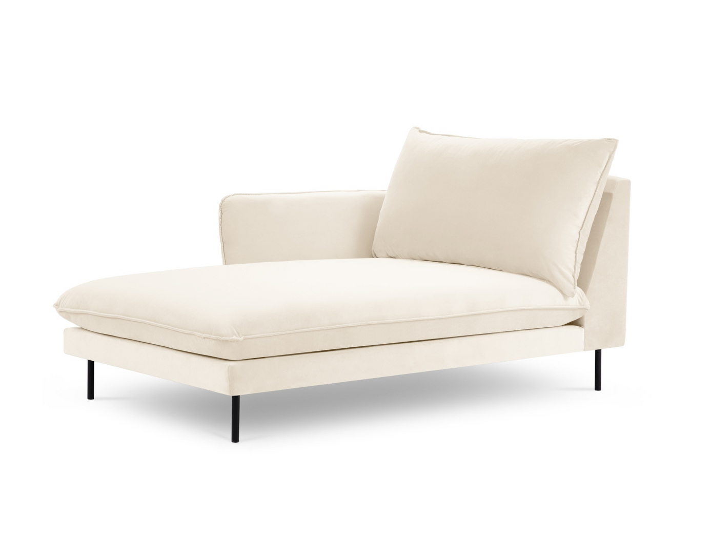 Cosmopolitan Design venstrevendt velourchaiselong, 