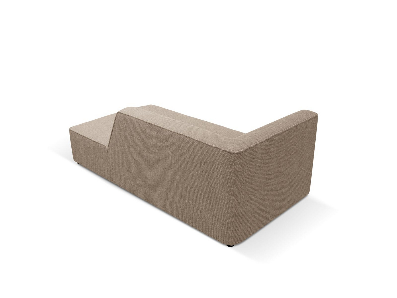 Cosmopolitan Design højrevendt chaiselong, "Siena", 1-personers, 93 × 181 × 69 cm, Ottawa, sorte plastben