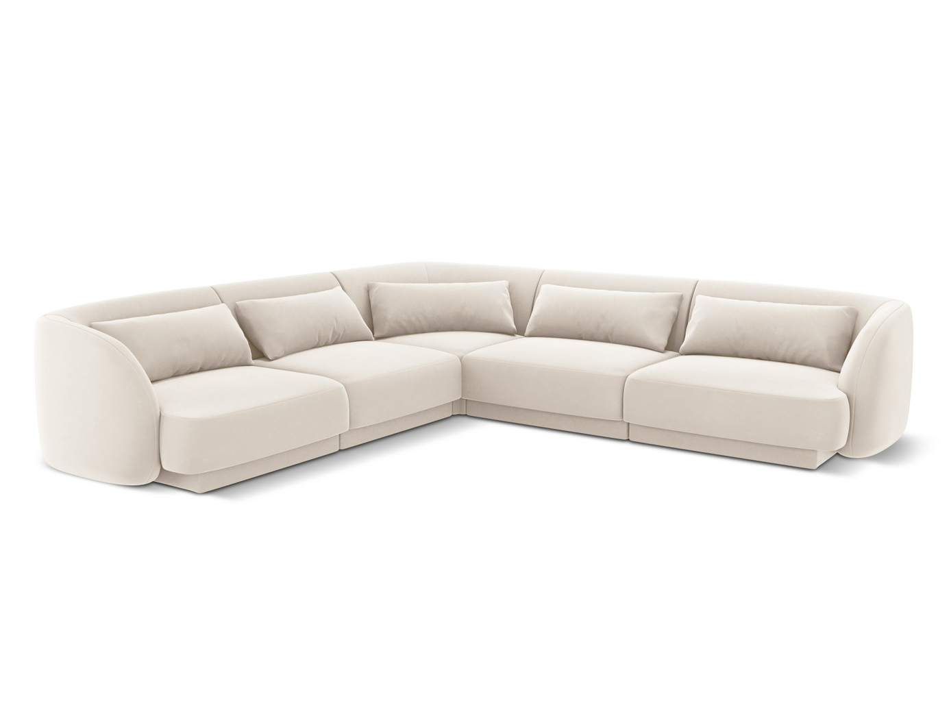 Cosmopolitan Design vendbar velourhjørnesofa, 