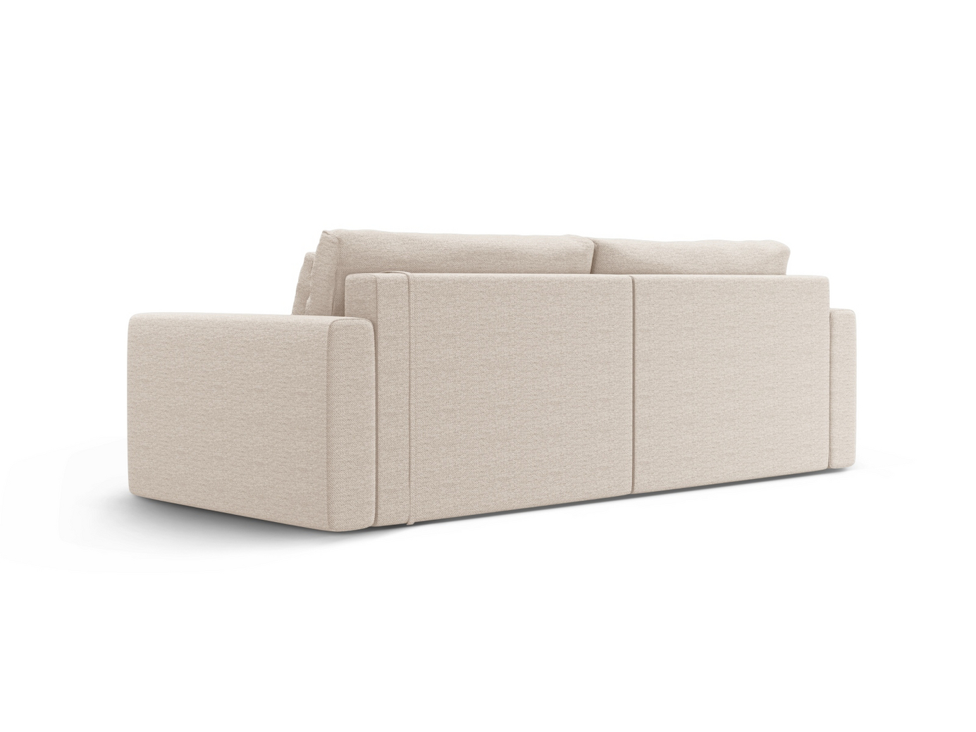 Cosmopolitan Design vendbar hjørnesovesofa med opbevaring, "Belfast", 3-personers, 240 × 149 × 84 cm, Heritage, sorte plastben