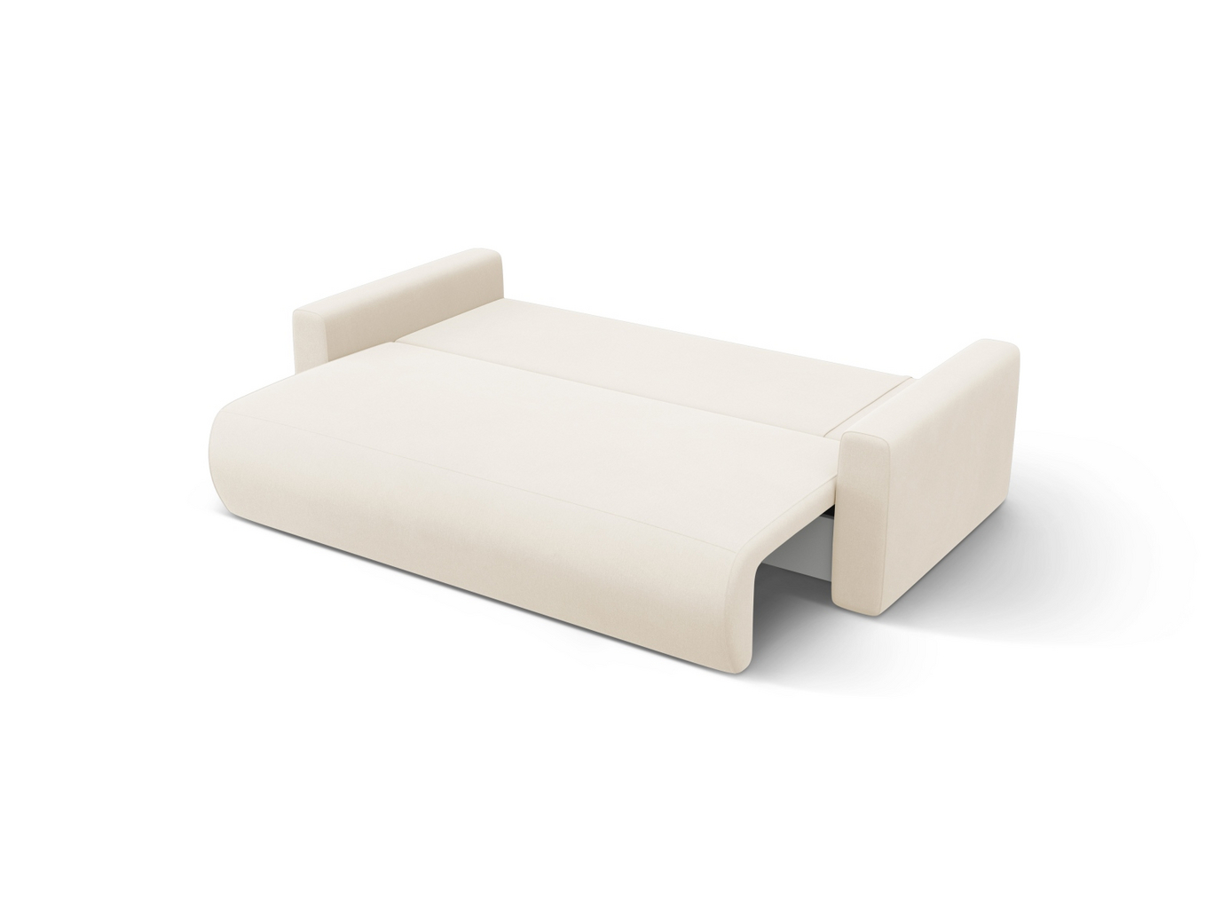 Cosmopolitan Design vendbar velourhjørnesovesofa med opbevaring, "Belfast", 3-personers, 240 × 149 × 84 cm, Magic Velvet, sorte plastben