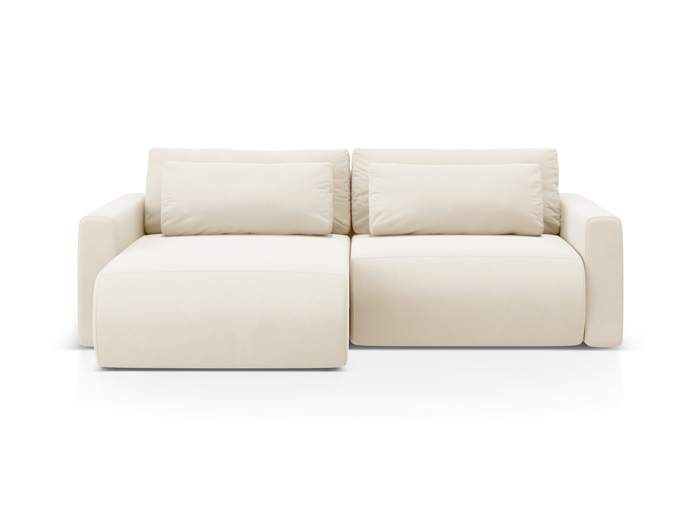 Cosmopolitan Design vendbar velourhjørnesovesofa med opbevaring, 