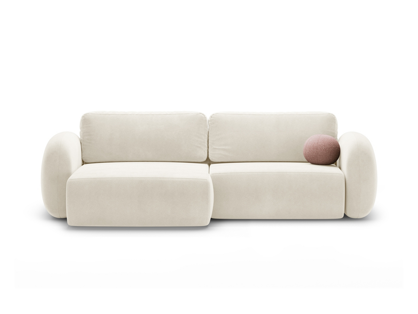 Cosmopolitan Design vendbar velourhjørnesovesofa med opbevaring, 
