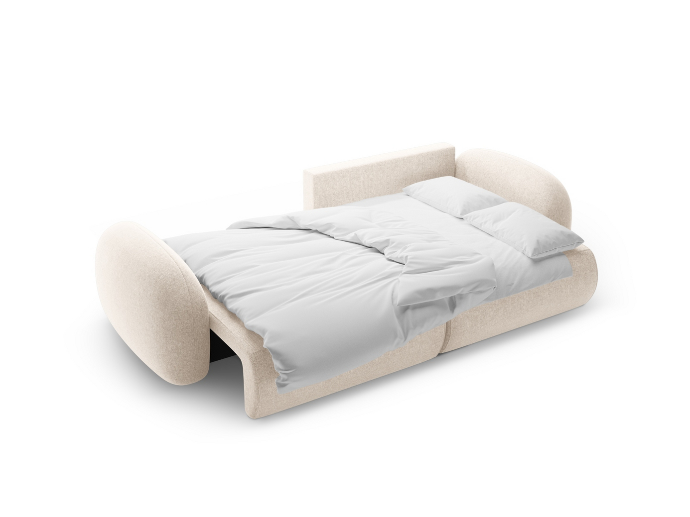 Cosmopolitan Design vendbar hjørnesovesofa med opbevaring, "Tonale", 4-personers, 262 × 149 × 88 cm, Eden 10, sorte plastben