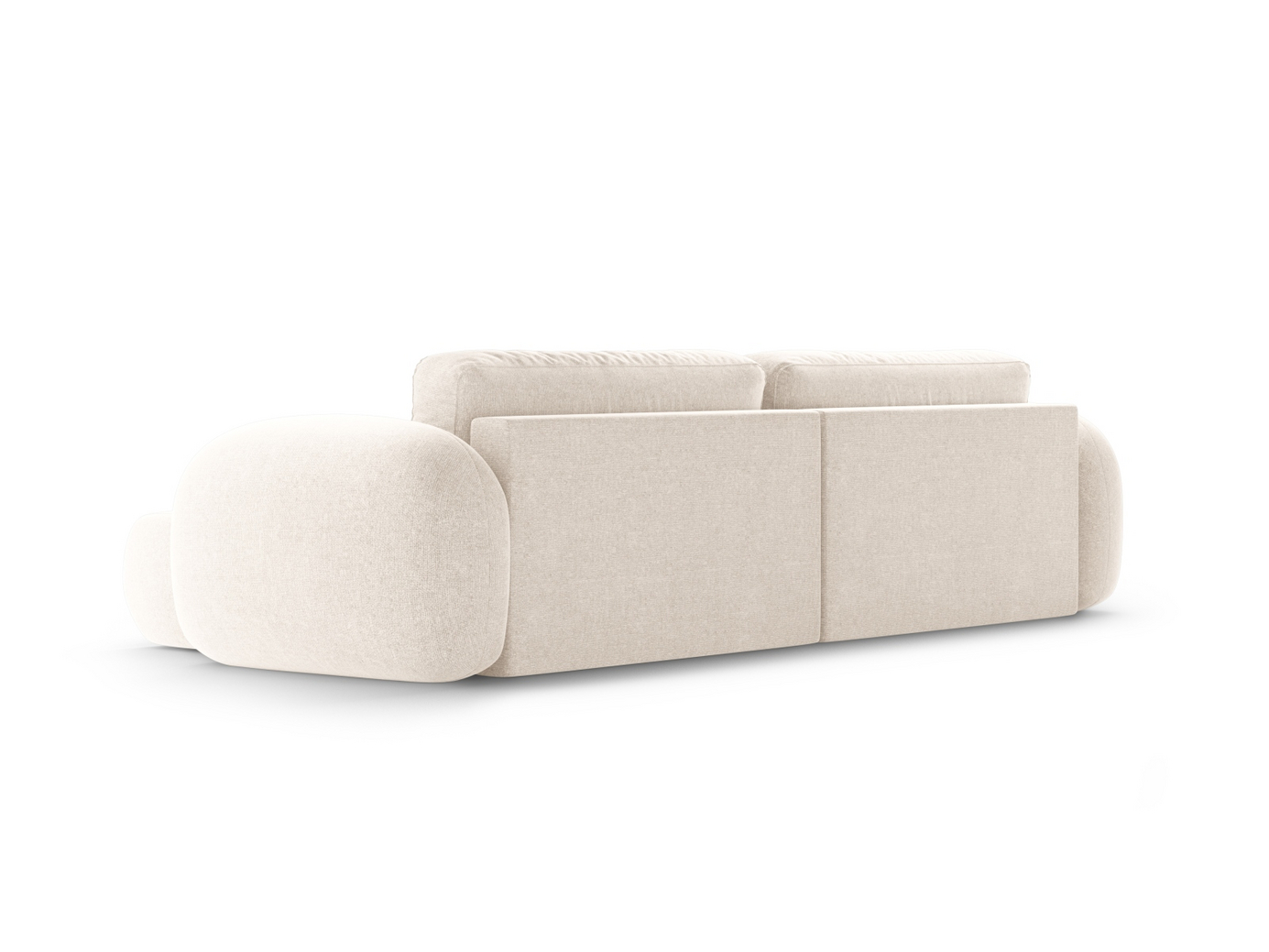 Cosmopolitan Design vendbar hjørnesovesofa med opbevaring, "Tonale", 4-personers, 262 × 149 × 88 cm, Eden 10, sorte plastben