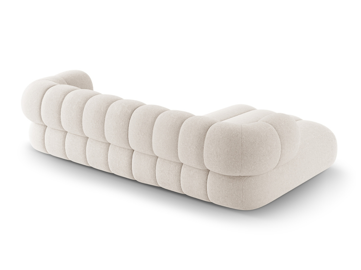 Cosmopolitan Design venstrevendt hjørnesofa, "Koge", 5-personers, 270 × 165 × 70 cm, Eden 10, sorte plastben